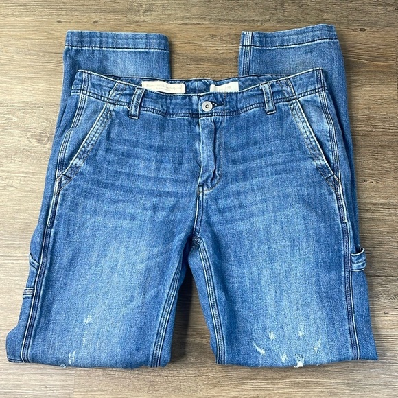 Anthropologie Pilcro and the Letterpress Relaxed Distressed Carpenter Jeans, 28 - Picture 3 of 14